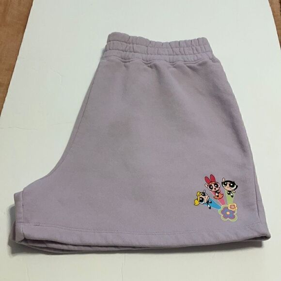 Powepuff Girls Pull on Women’s Shorts! Lavender. Medium. Cartoon Network! - Picture 4 of 10